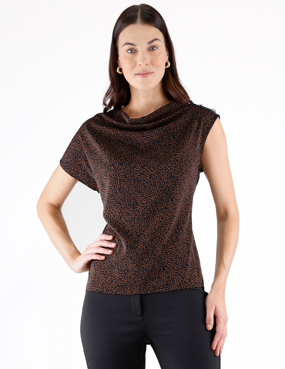 BLUSA COLECCION manga Corta para mujer