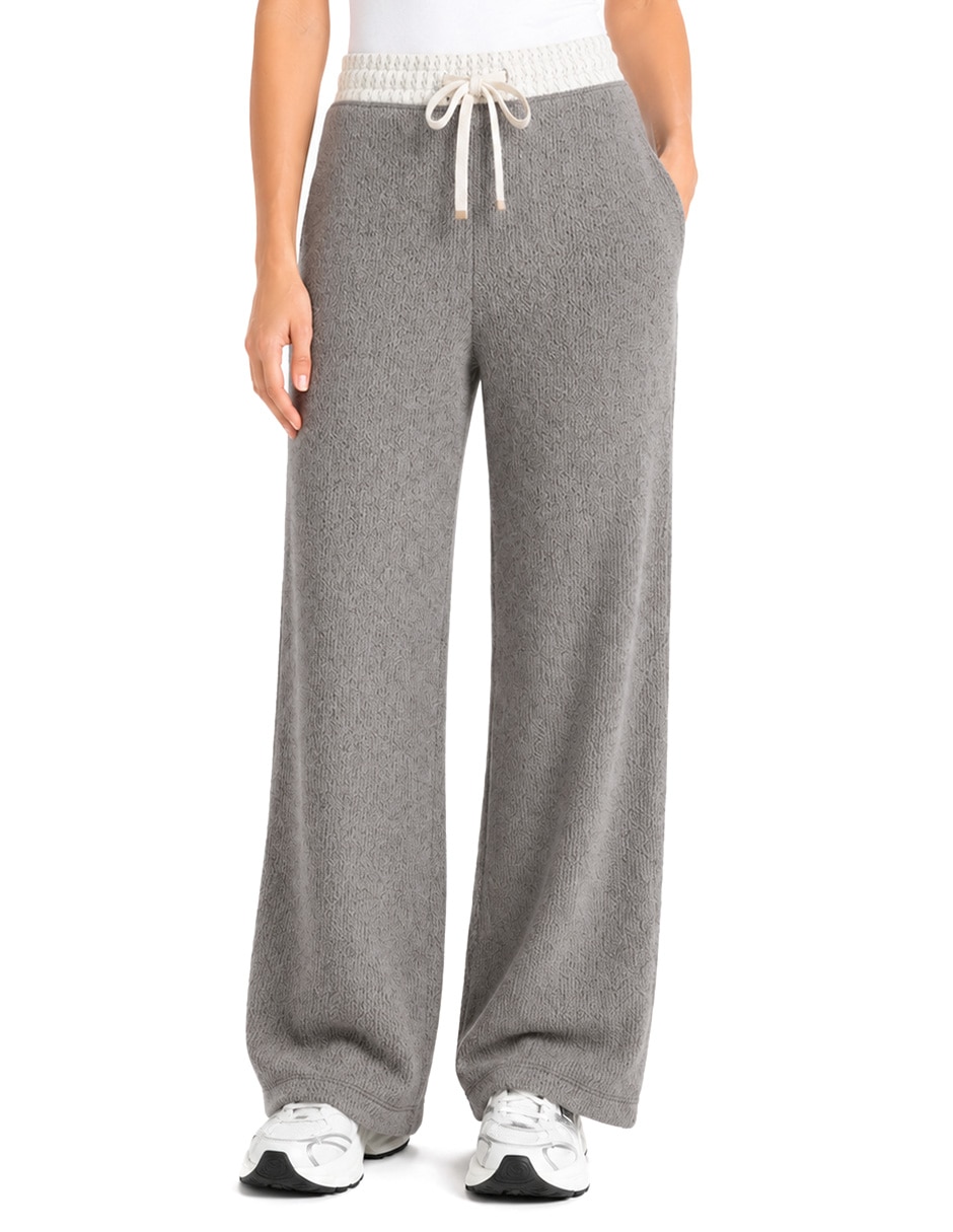 Pants regular con jareta para mujer