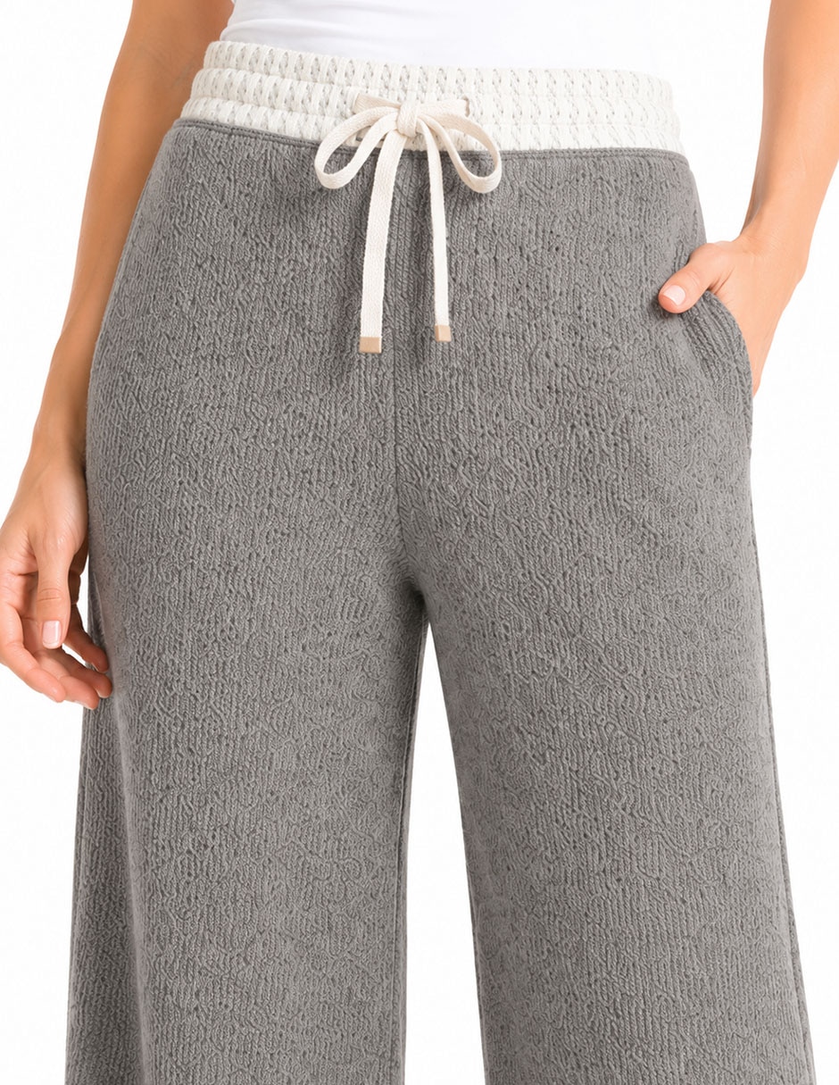 Pants regular con jareta para mujer 3