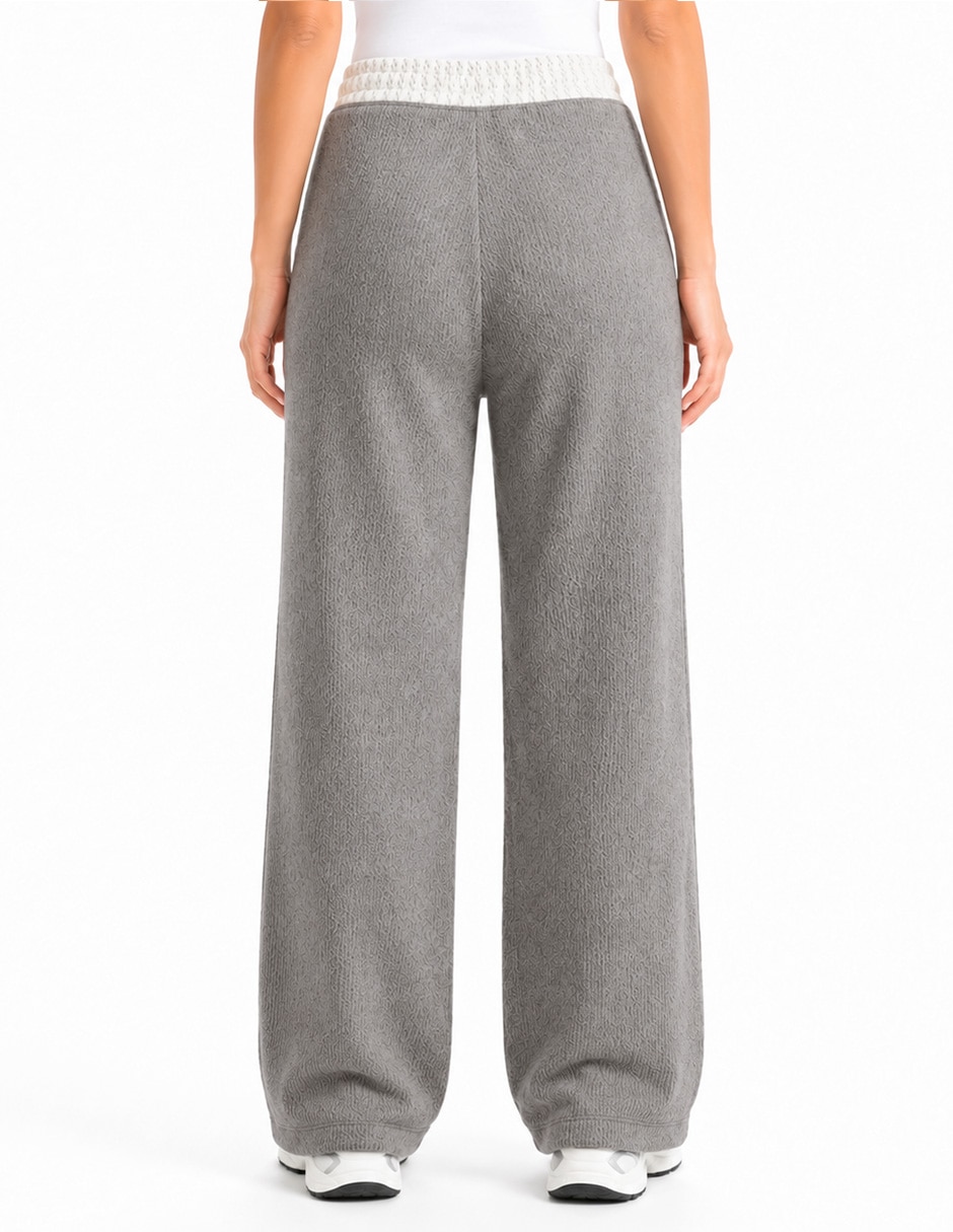 Pants regular con jareta para mujer 5