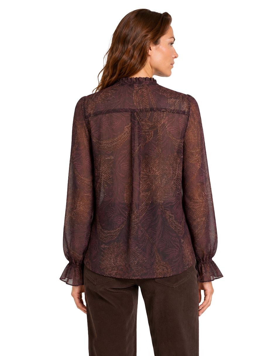 Blusa cleo manga larga para mujer 3