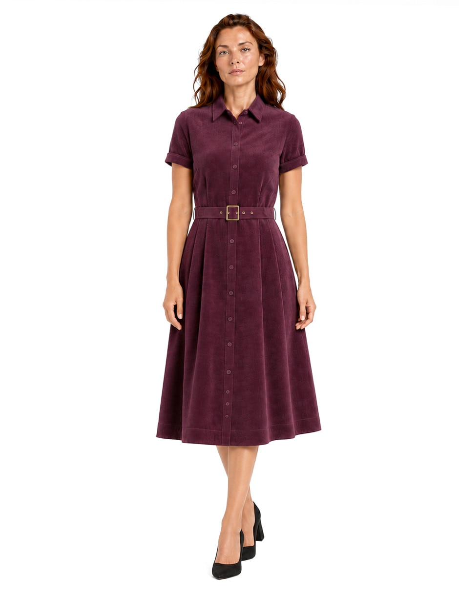 Vestido a la rodilla casual cleo para mujer 3