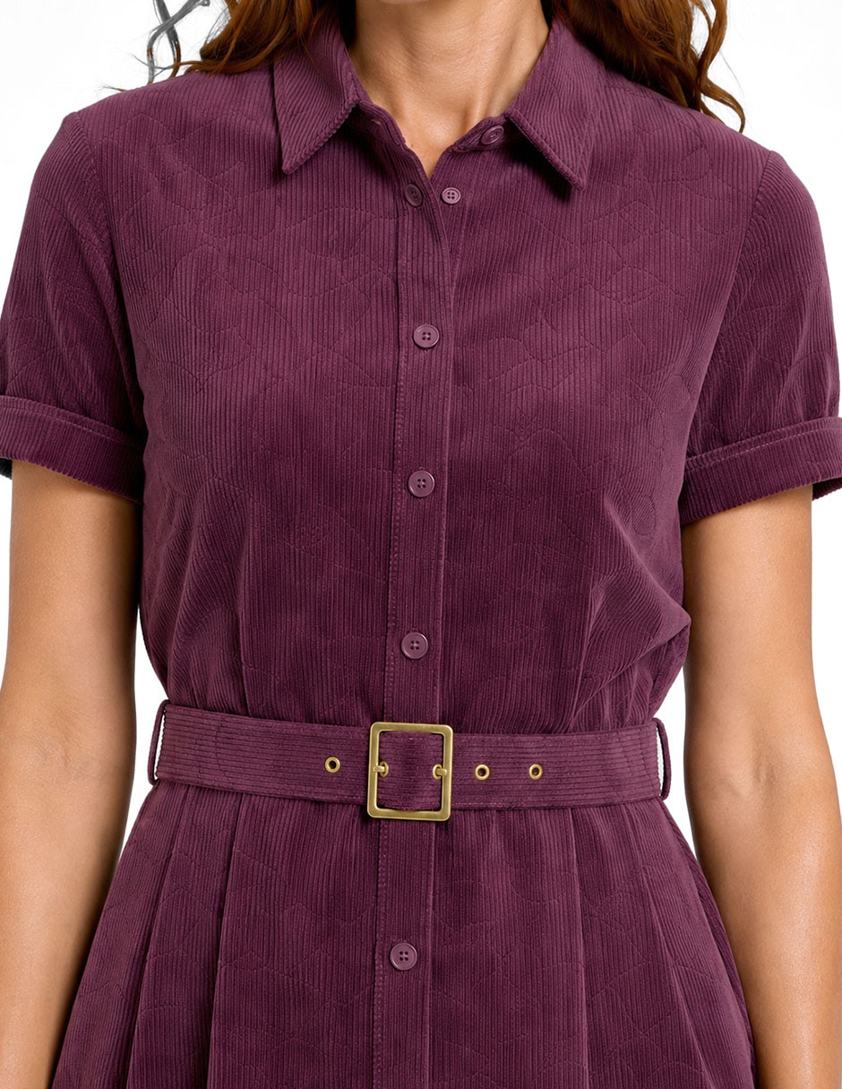Vestido a la rodilla casual cleo para mujer 5