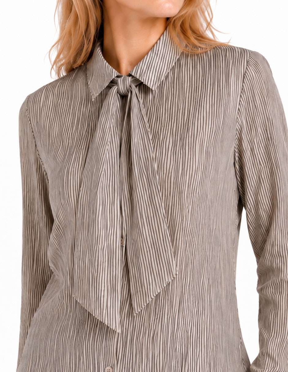 Blusa camisera elina manga larga para mujer 2