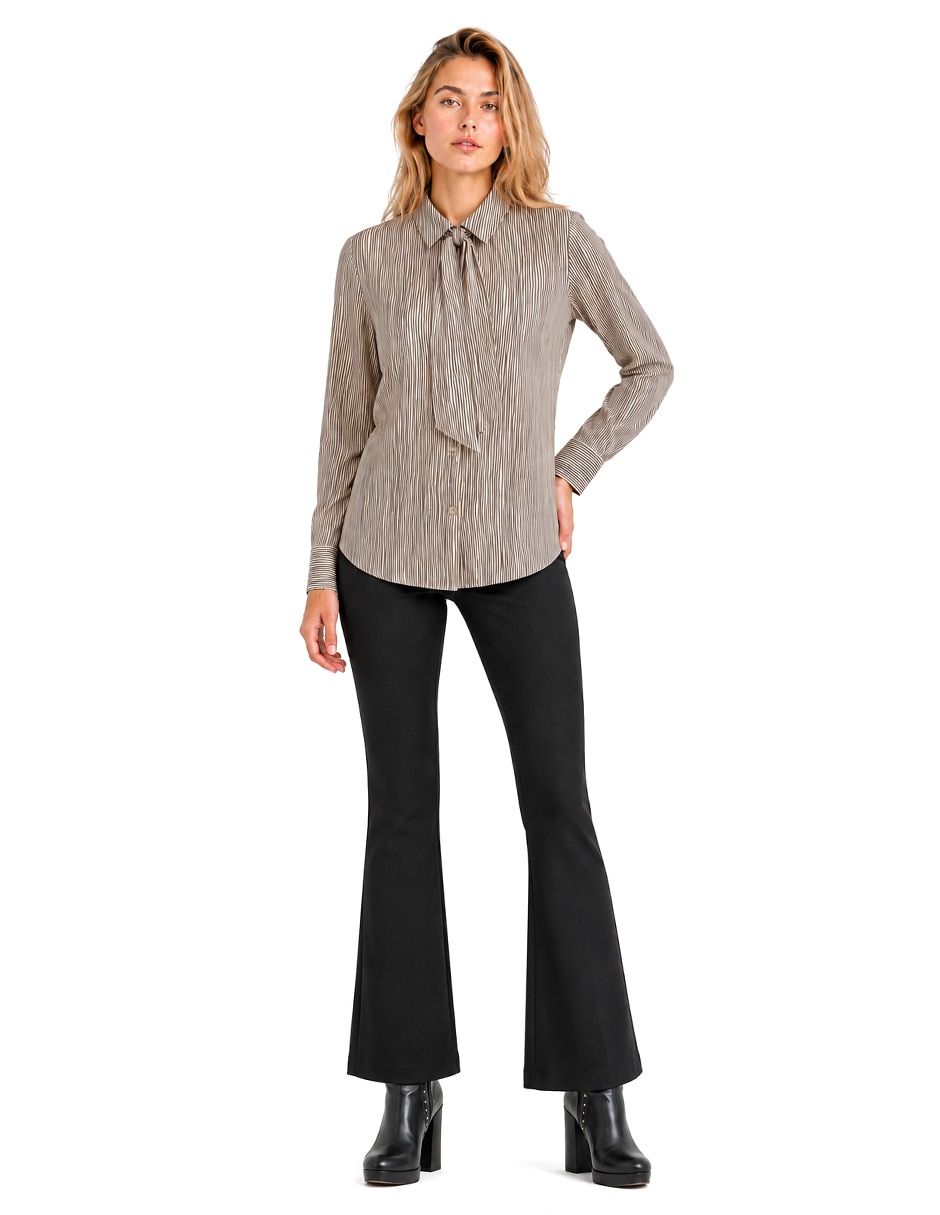 Blusa camisera elina manga larga para mujer 4