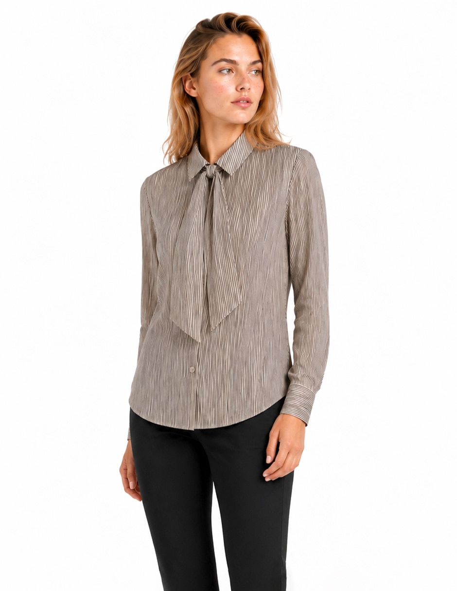 Blusa camisera elina manga larga para mujer 5