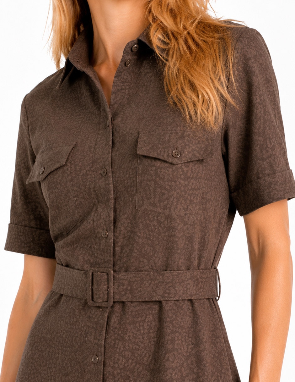 Vestido a la rodilla casual elina para mujer 2