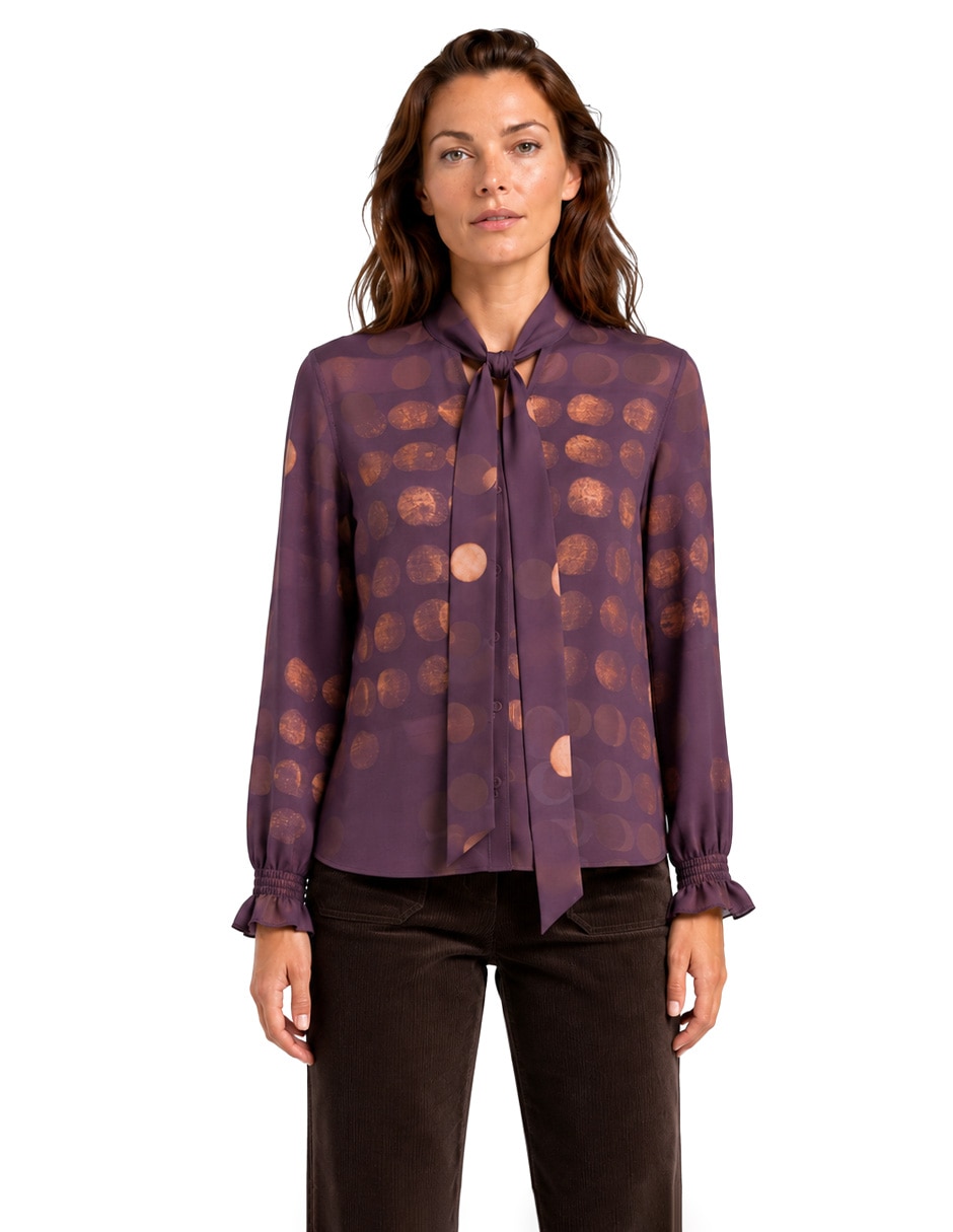 Blusa cleo manga larga para mujer