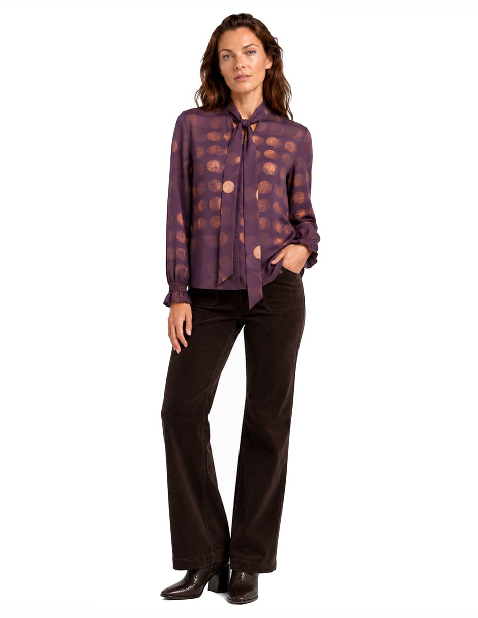 Blusa cleo manga larga para mujer 2