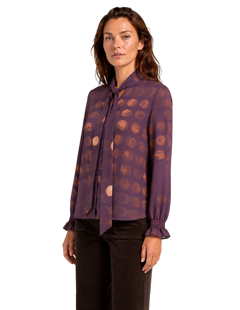 Blusa cleo manga larga para mujer 4