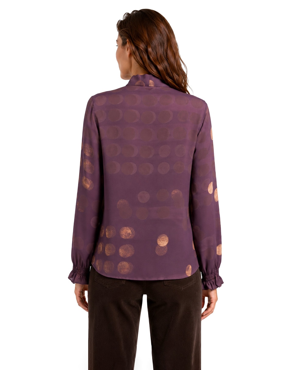 Blusa cleo manga larga para mujer 5