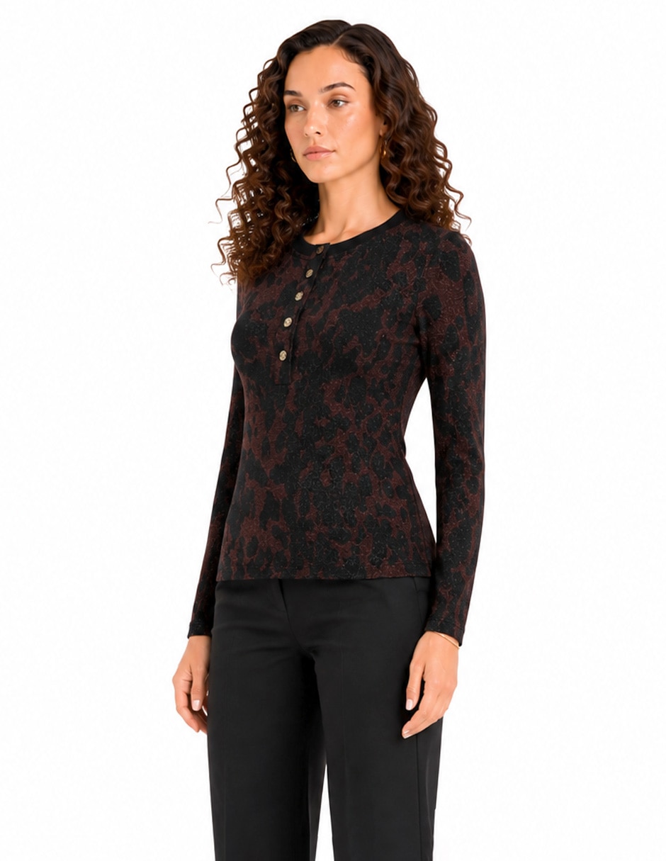 Blusa cleo manga larga para mujer 4