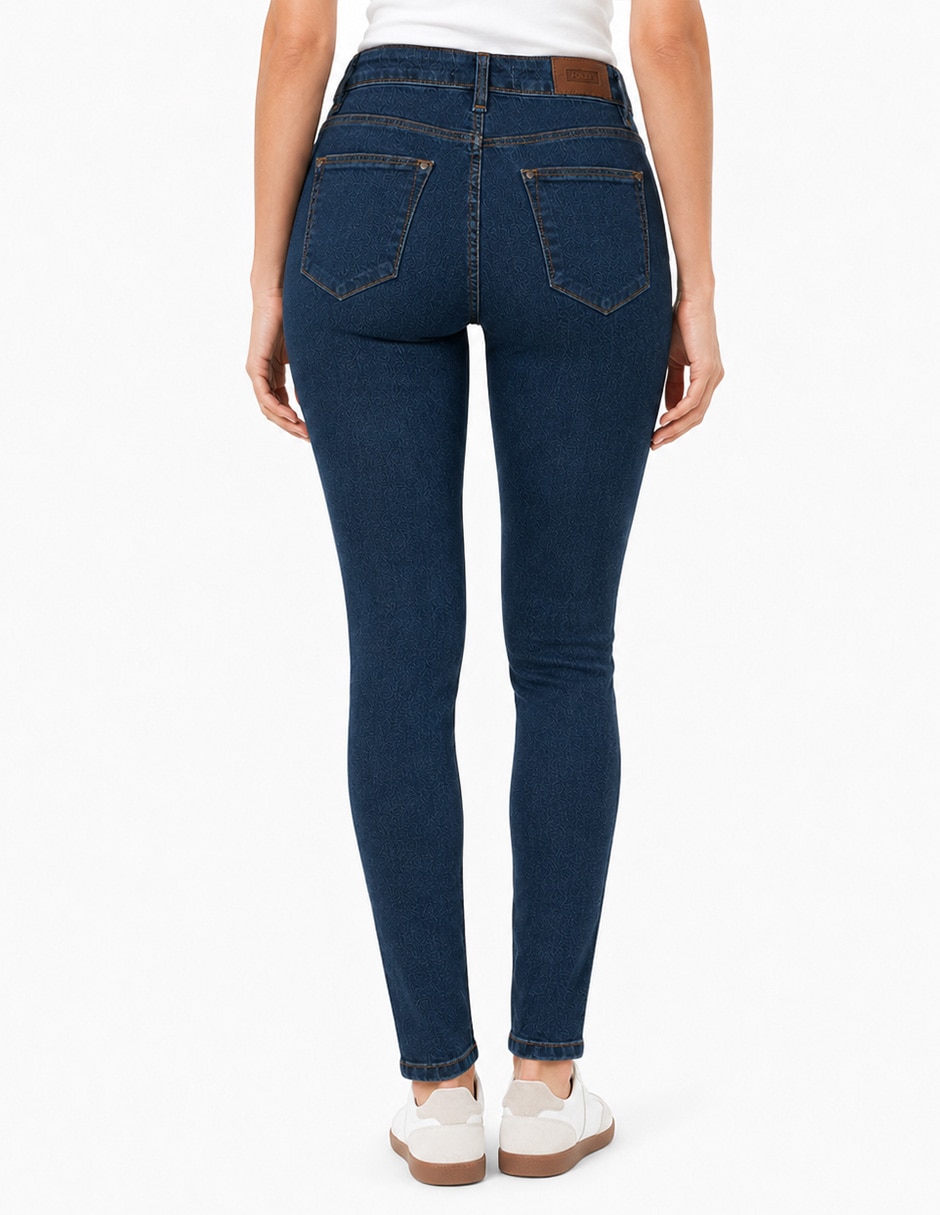 Jeans skinny a la cintura para mujer 3