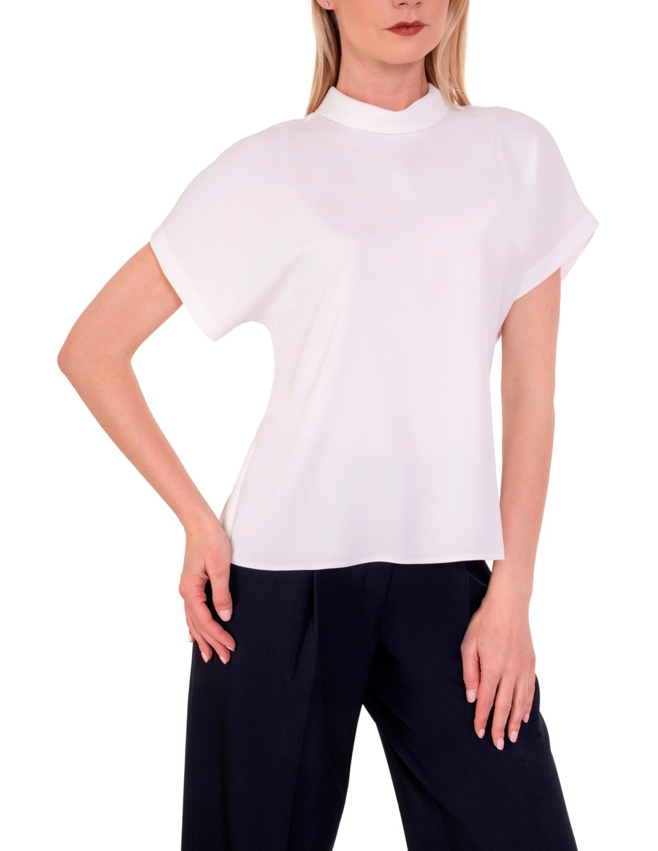 Blusa manga corta para mujer 4