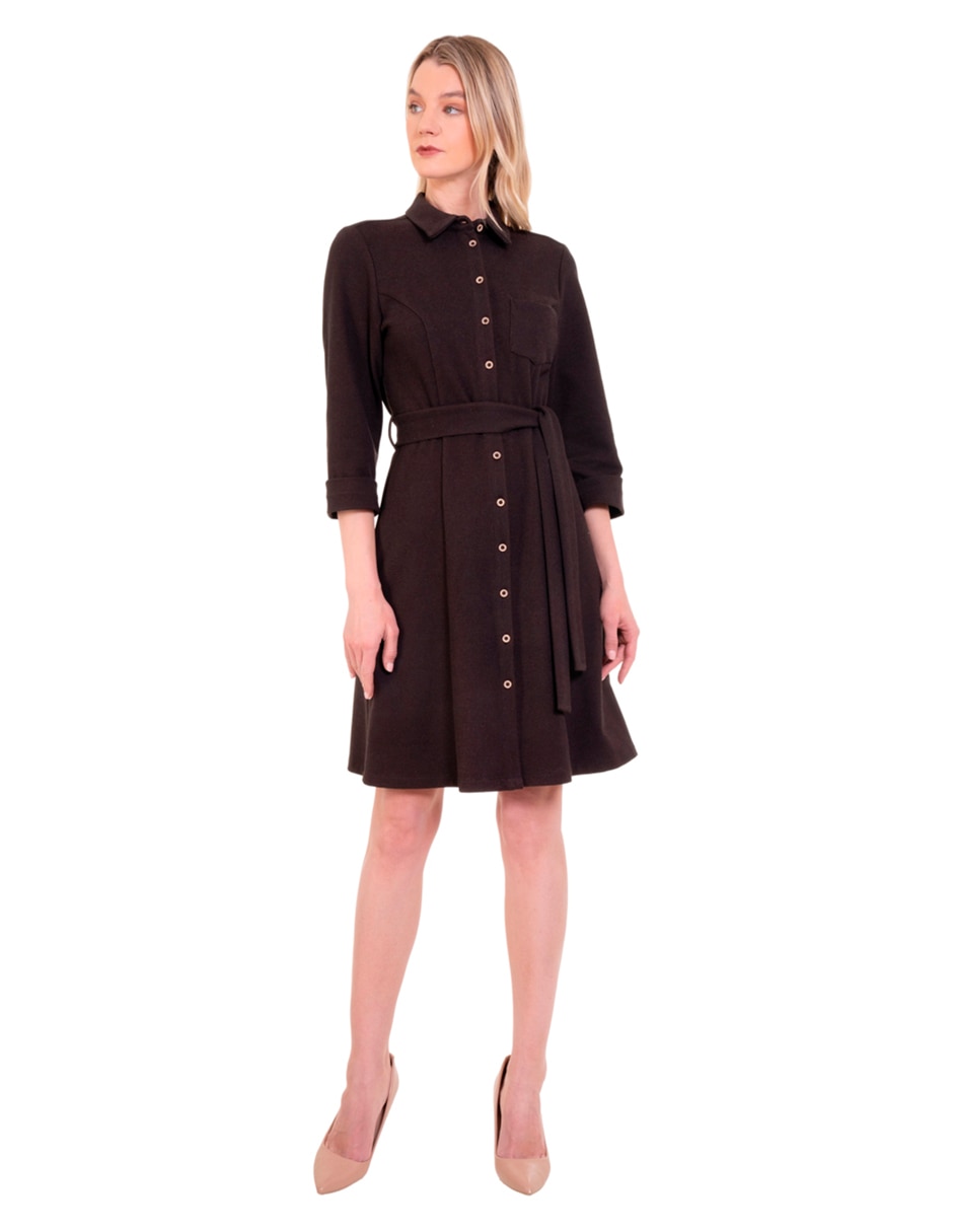 Vestido a la rodilla casual para mujer 2
