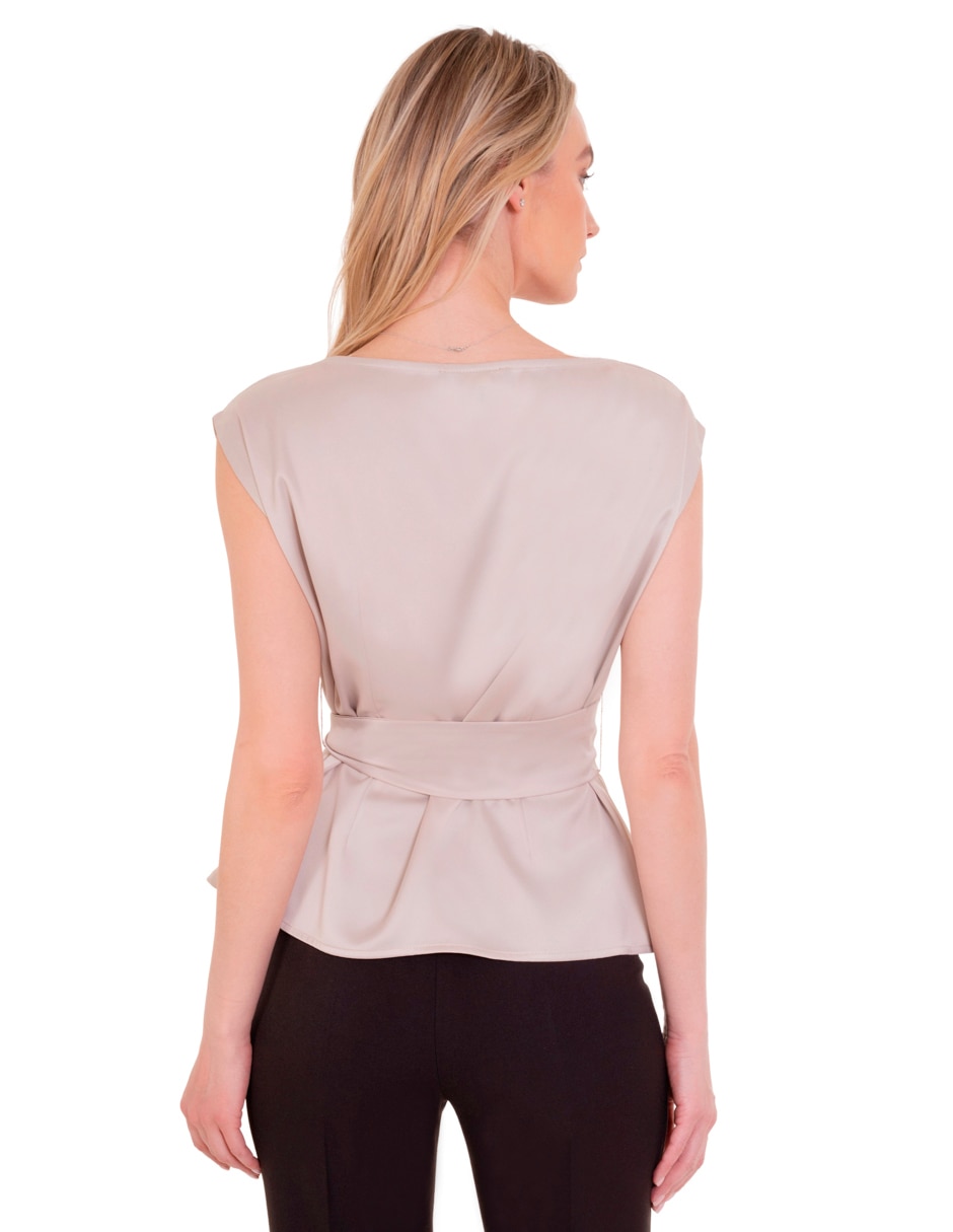 Blusa manga corta para mujer 4