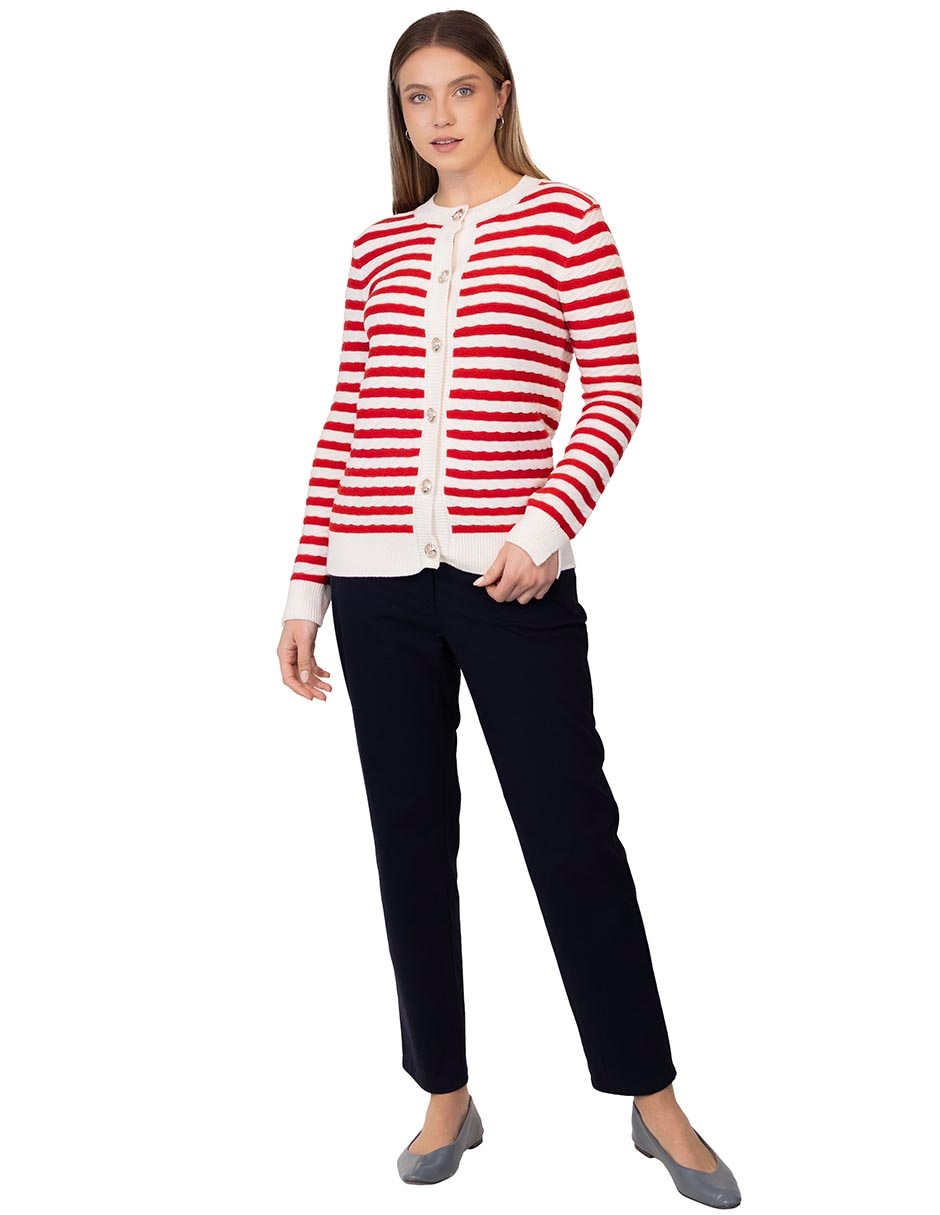 Suéter cuello redondo para mujer 4