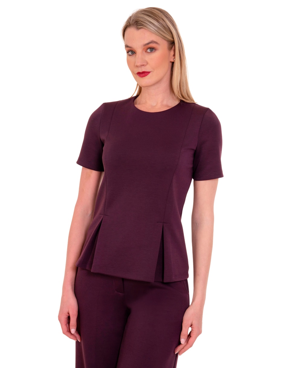Blusa manga corta para mujer