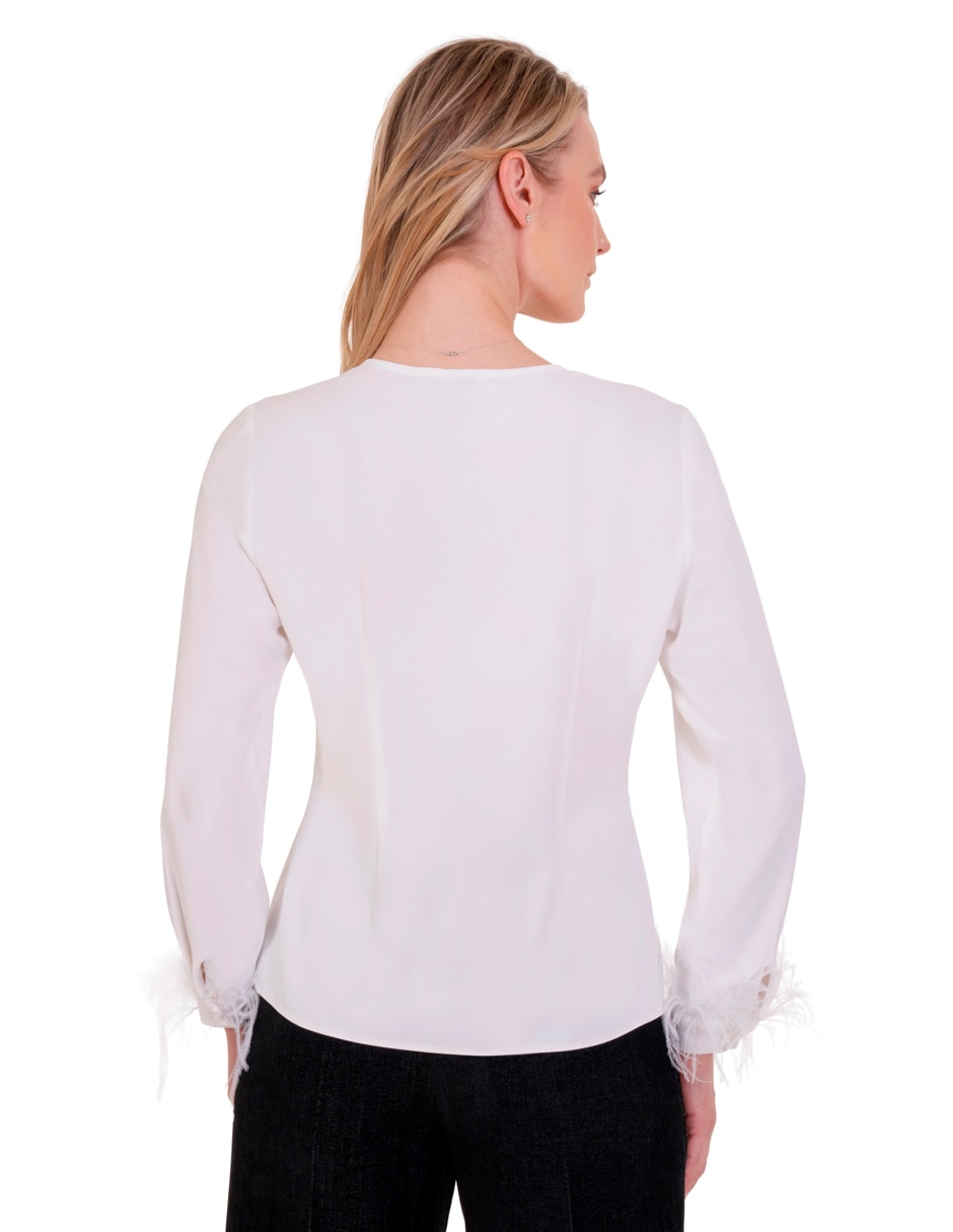 Blusa manga larga para mujer 4