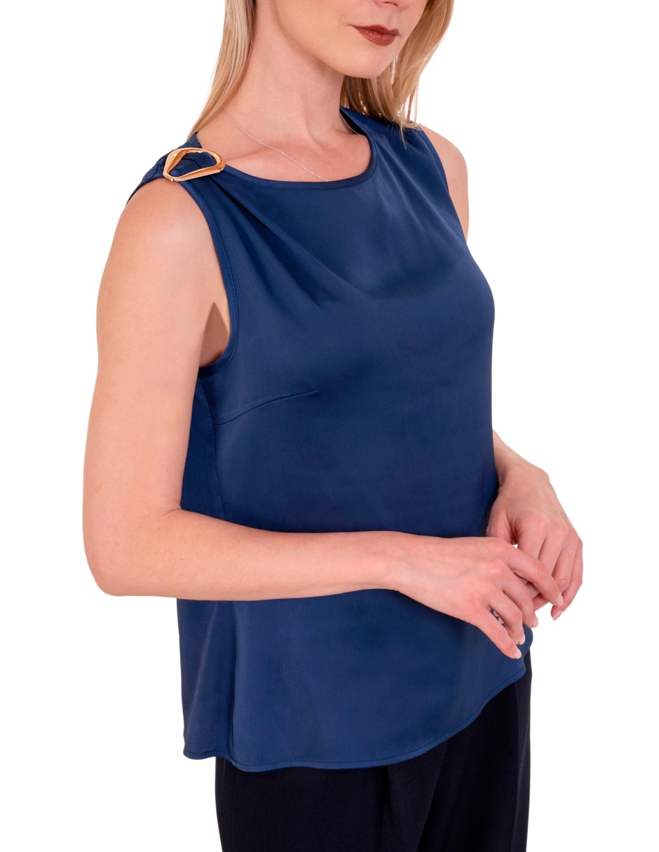 Blusa sin manga para mujer 4
