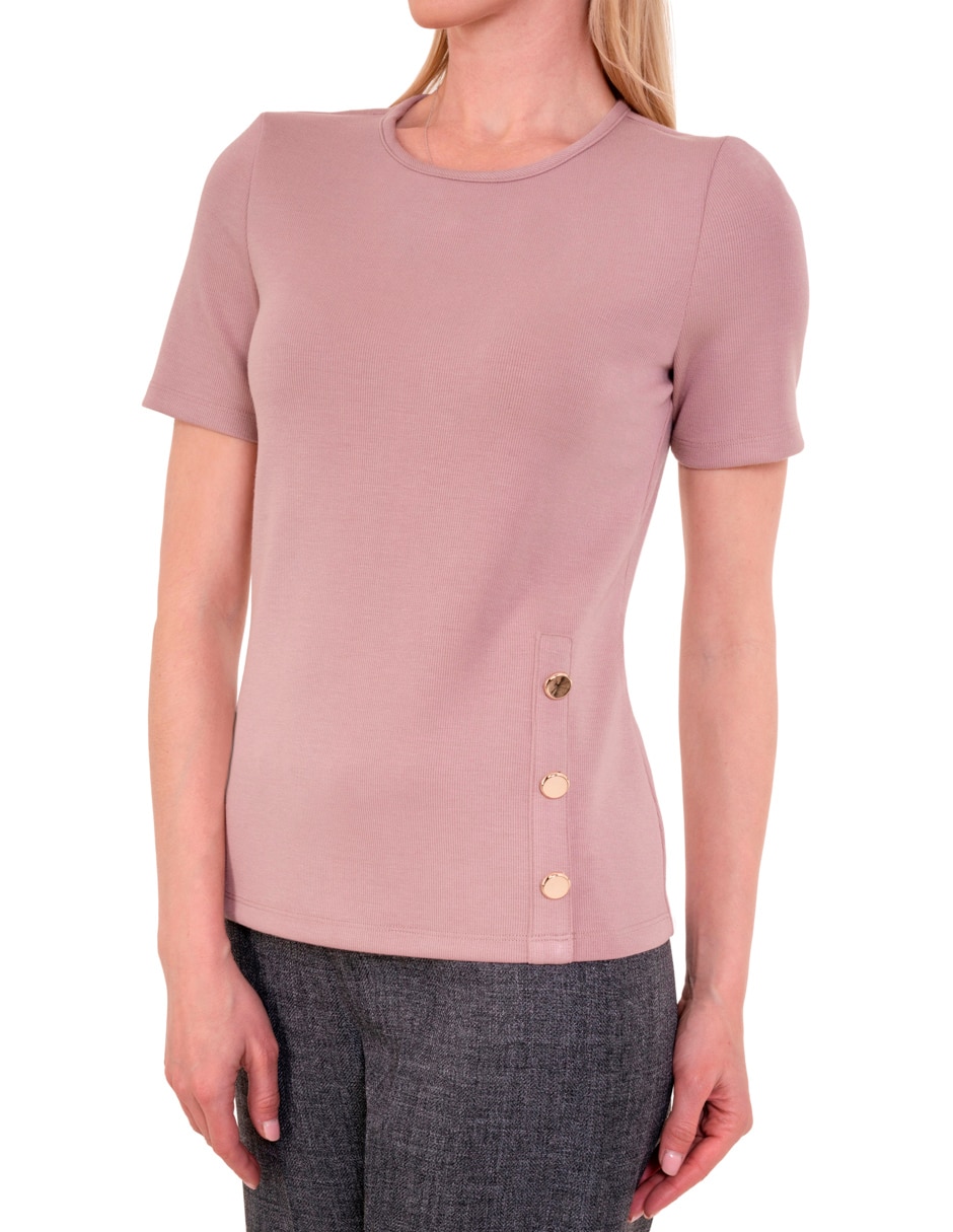 Blusa manga corta para mujer 4