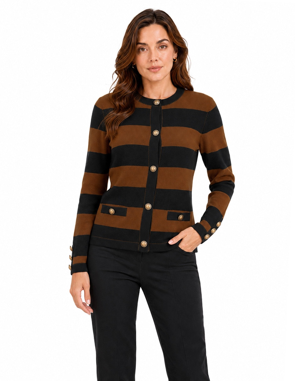 Suéter cuello redondo para mujer