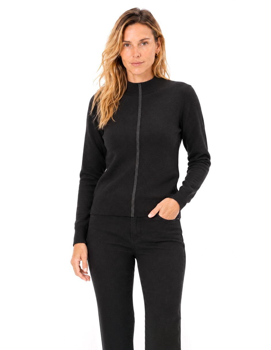 Suéter cuello alto para mujer