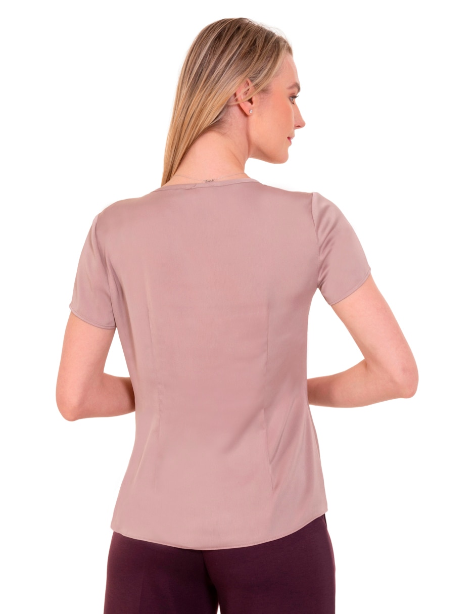 Blusa manga corta para mujer 4