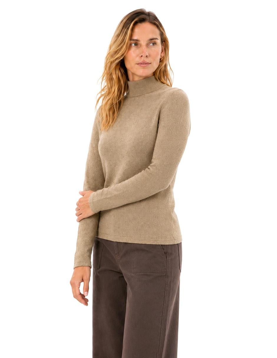 Suéter cuello alto para mujer 3