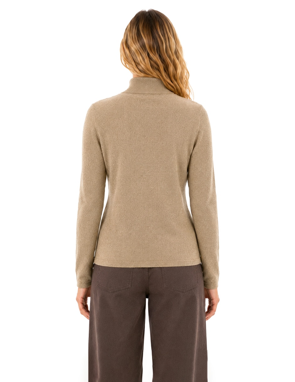 Suéter cuello alto para mujer 4