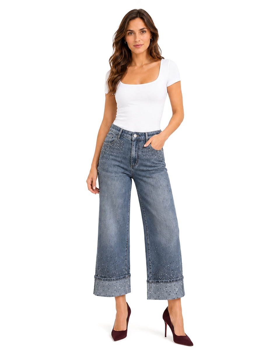 Jeans boot denim para mujer 2