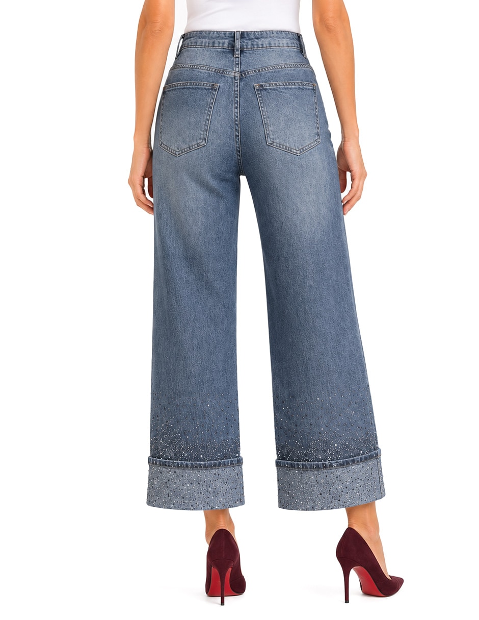 Jeans boot denim para mujer 4