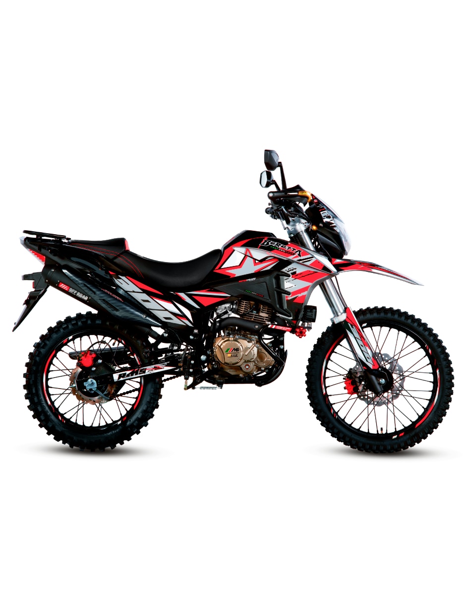 Motocicleta doble propósito Beretta 300 ROJA 2027 2