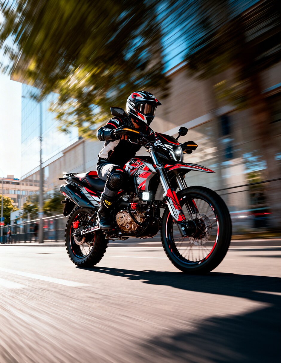 Motocicleta doble propósito Beretta 300 ROJA 2027 7