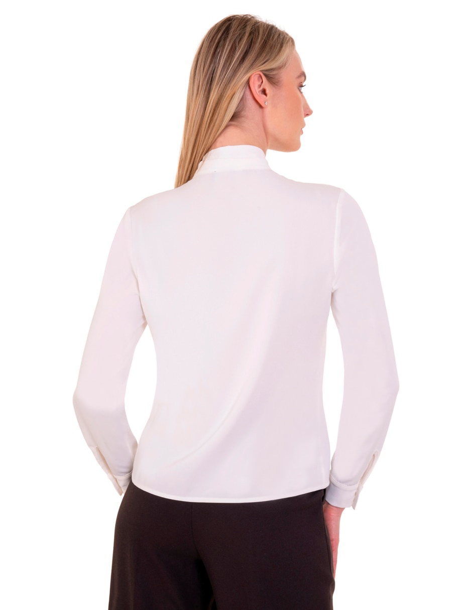 Blusa peplum manga larga para mujer 2
