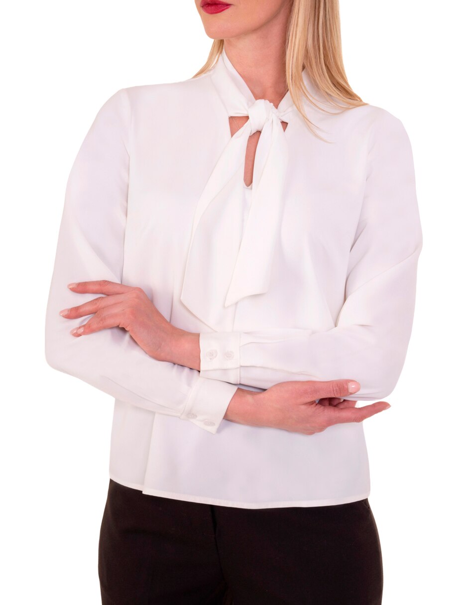Blusa peplum manga larga para mujer 3