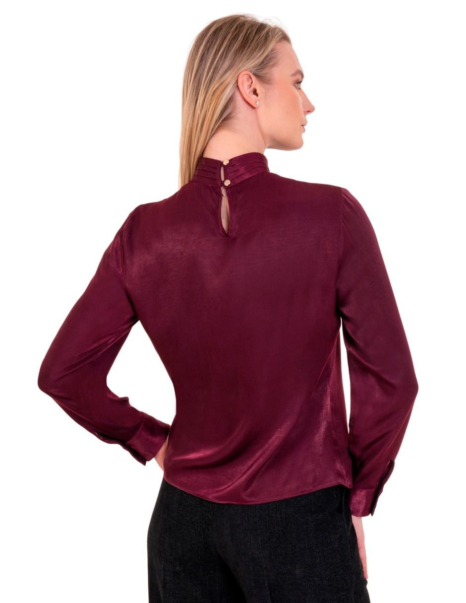 Blusa peplum manga larga para mujer 3