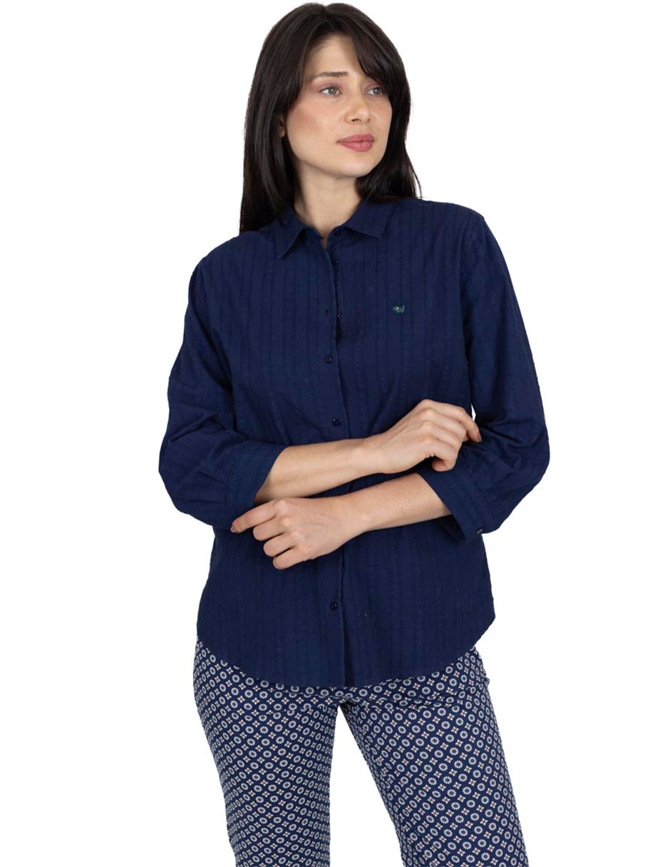 Blusa manga 3/4 para mujer