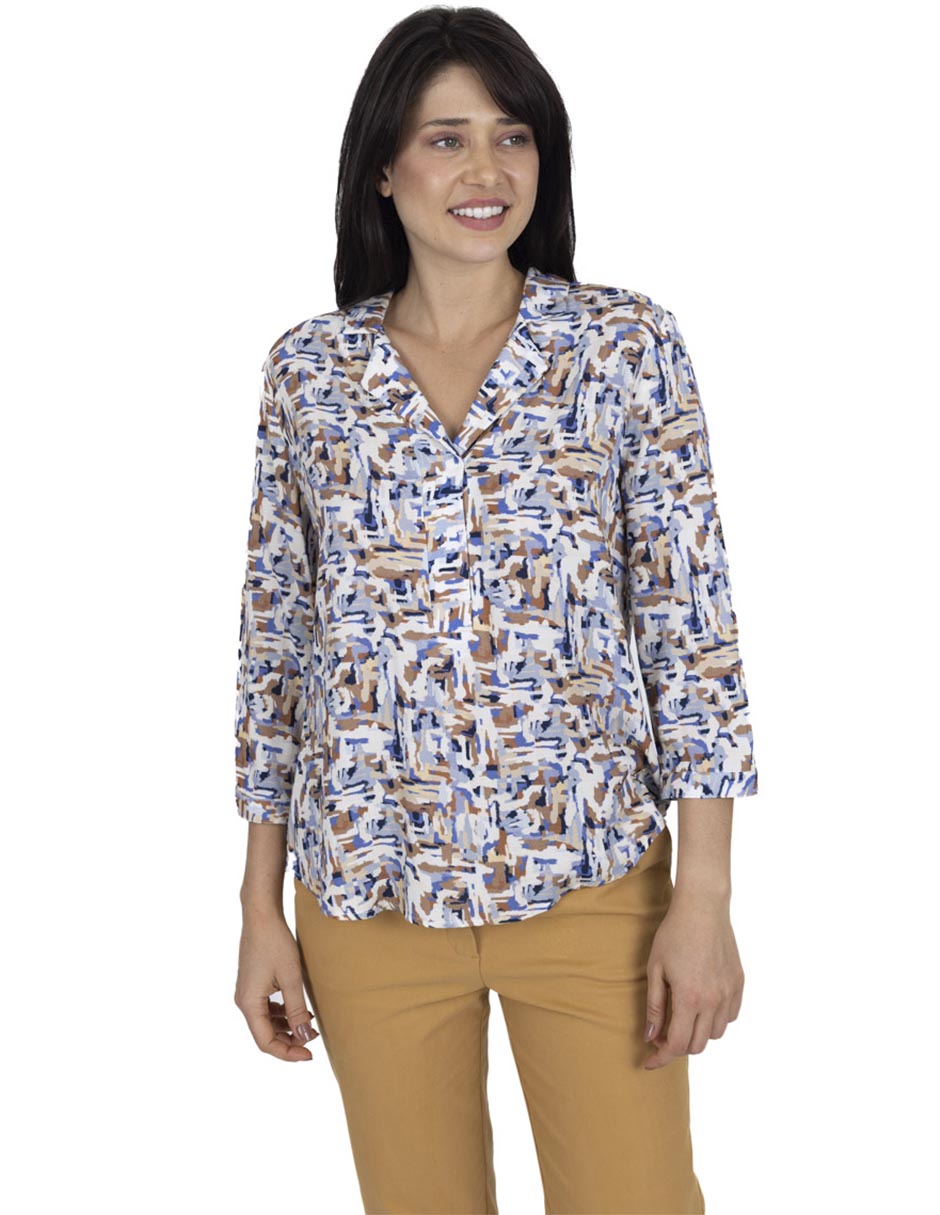Blusa manga 3/4 para mujer