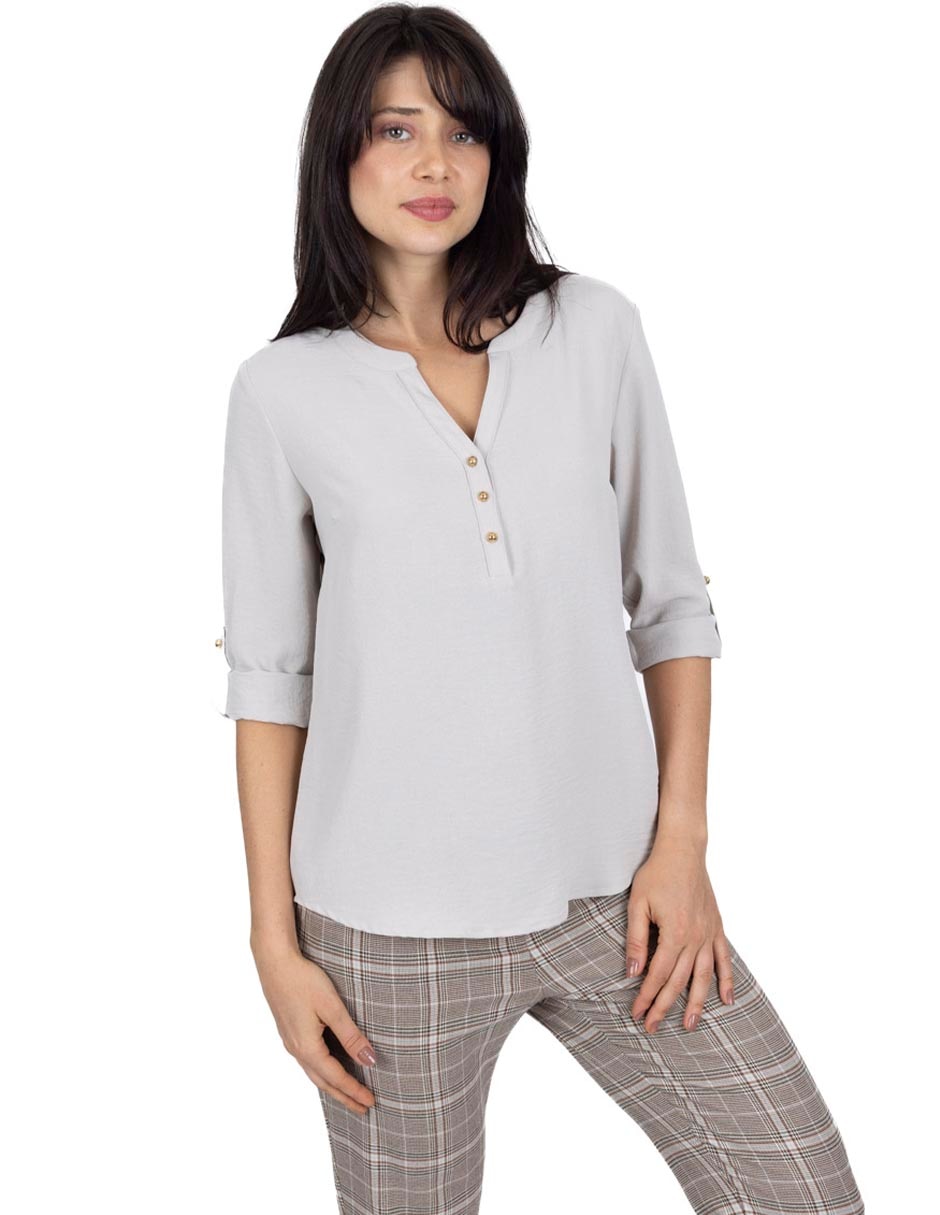 Blusa manga 3/4 para mujer Blusa manga 3/4 para mujer