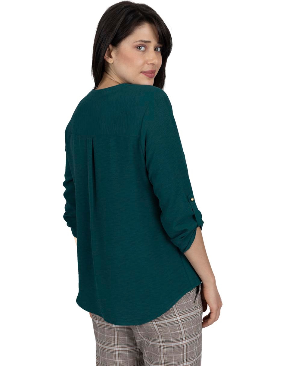 Blusa manga 3/4 para mujer 2