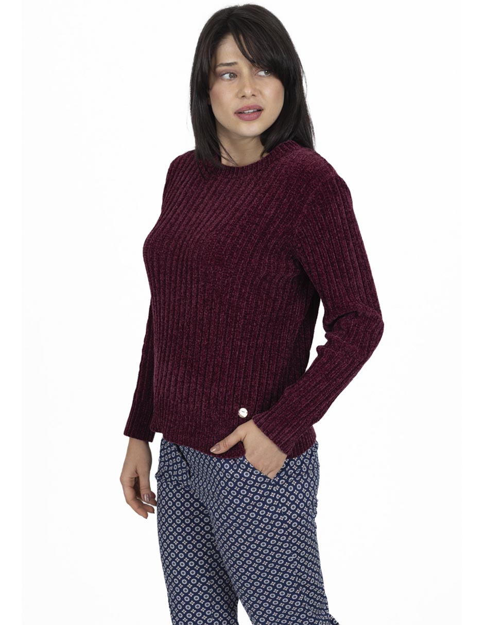 Suéter cuello redondo para mujer 1