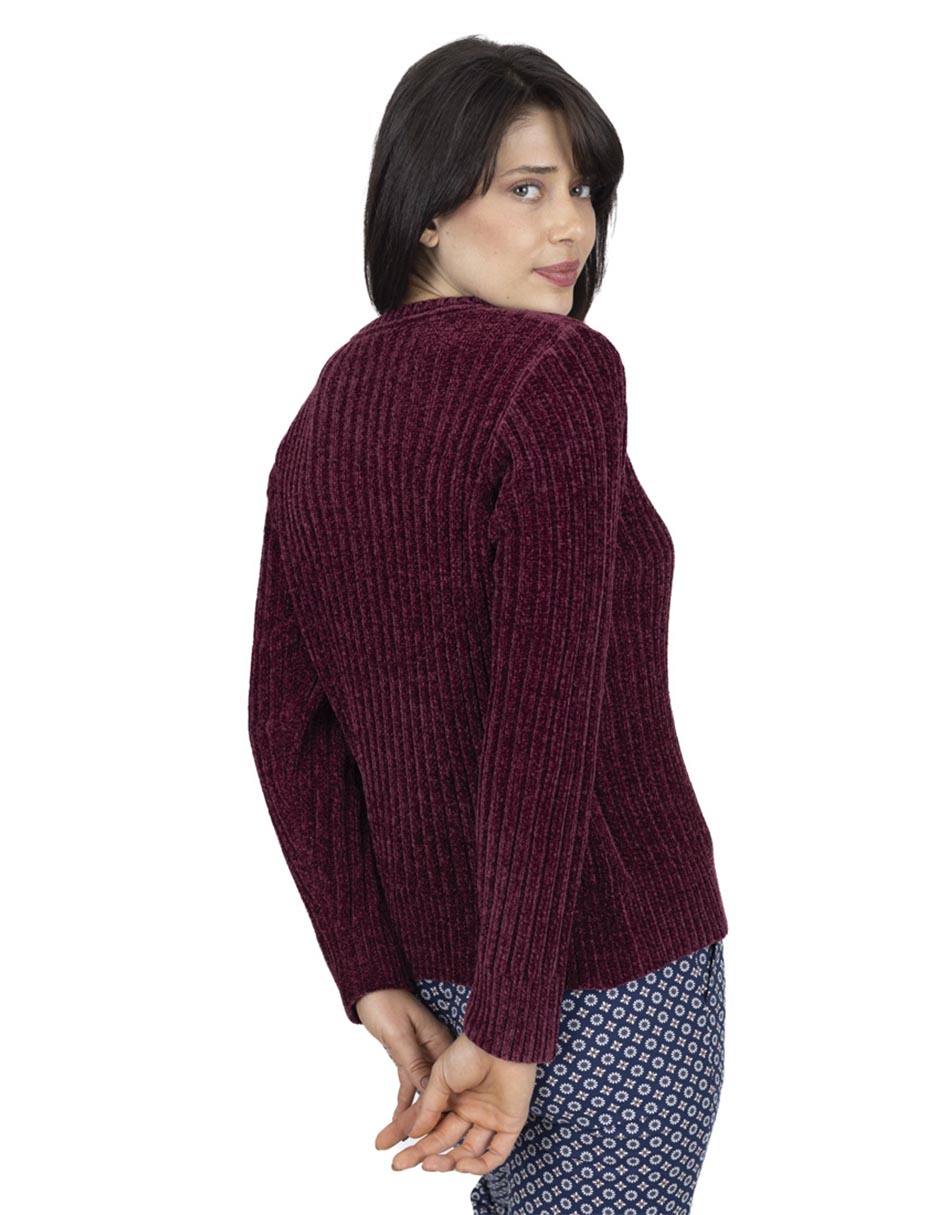 Suéter cuello redondo para mujer 4