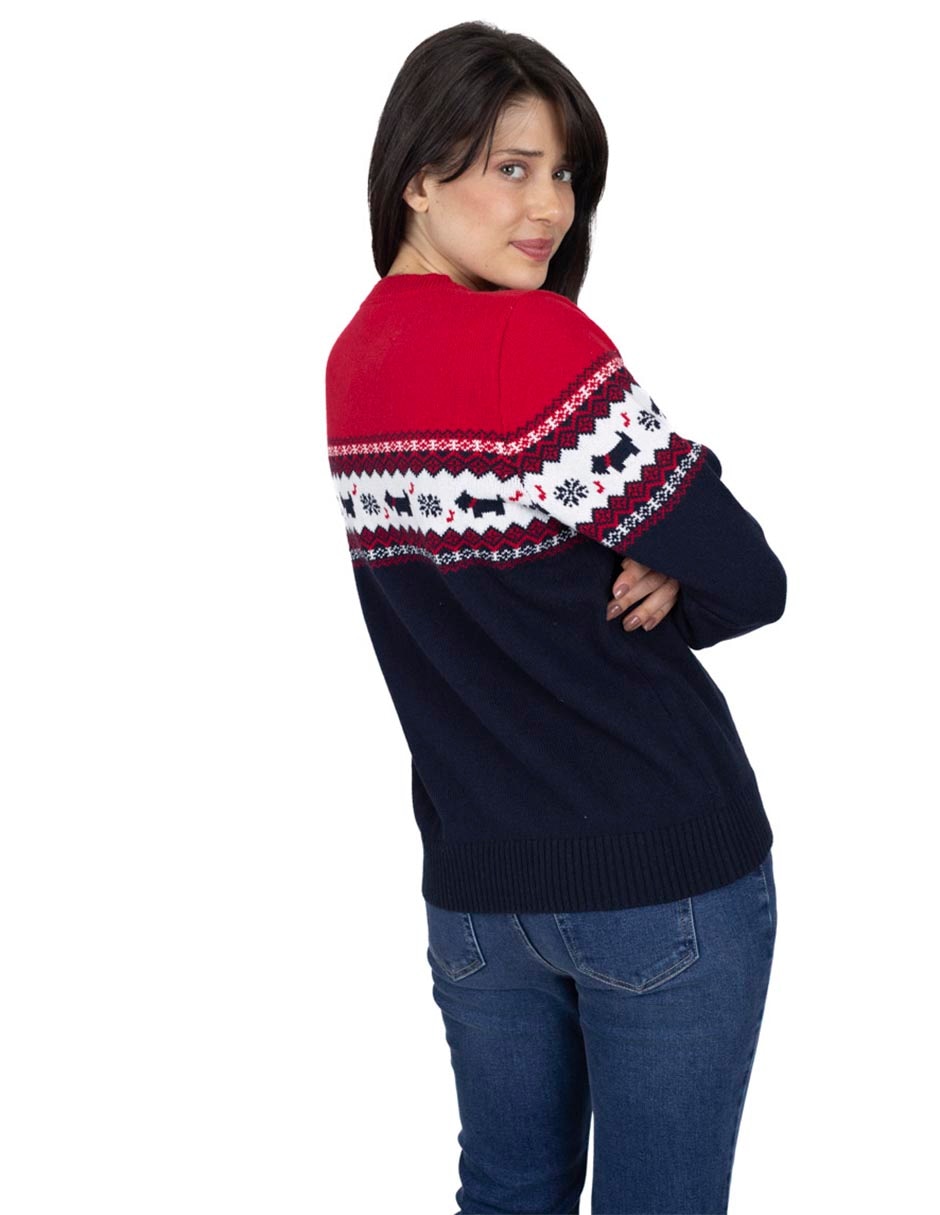 Suéter cuello redondo para mujer 4