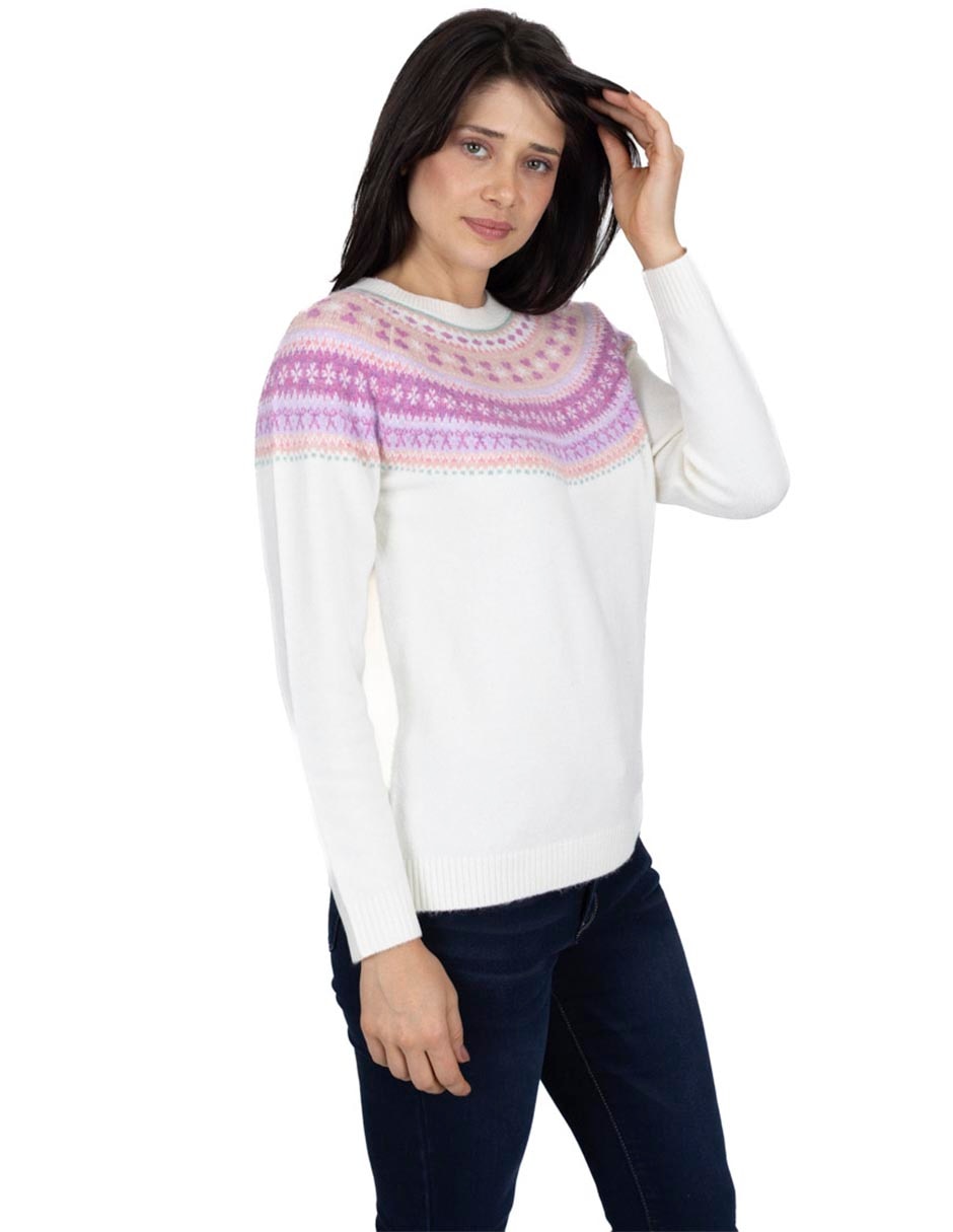 Suéter cuello redondo para mujer Suéter cuello redondo para mujer