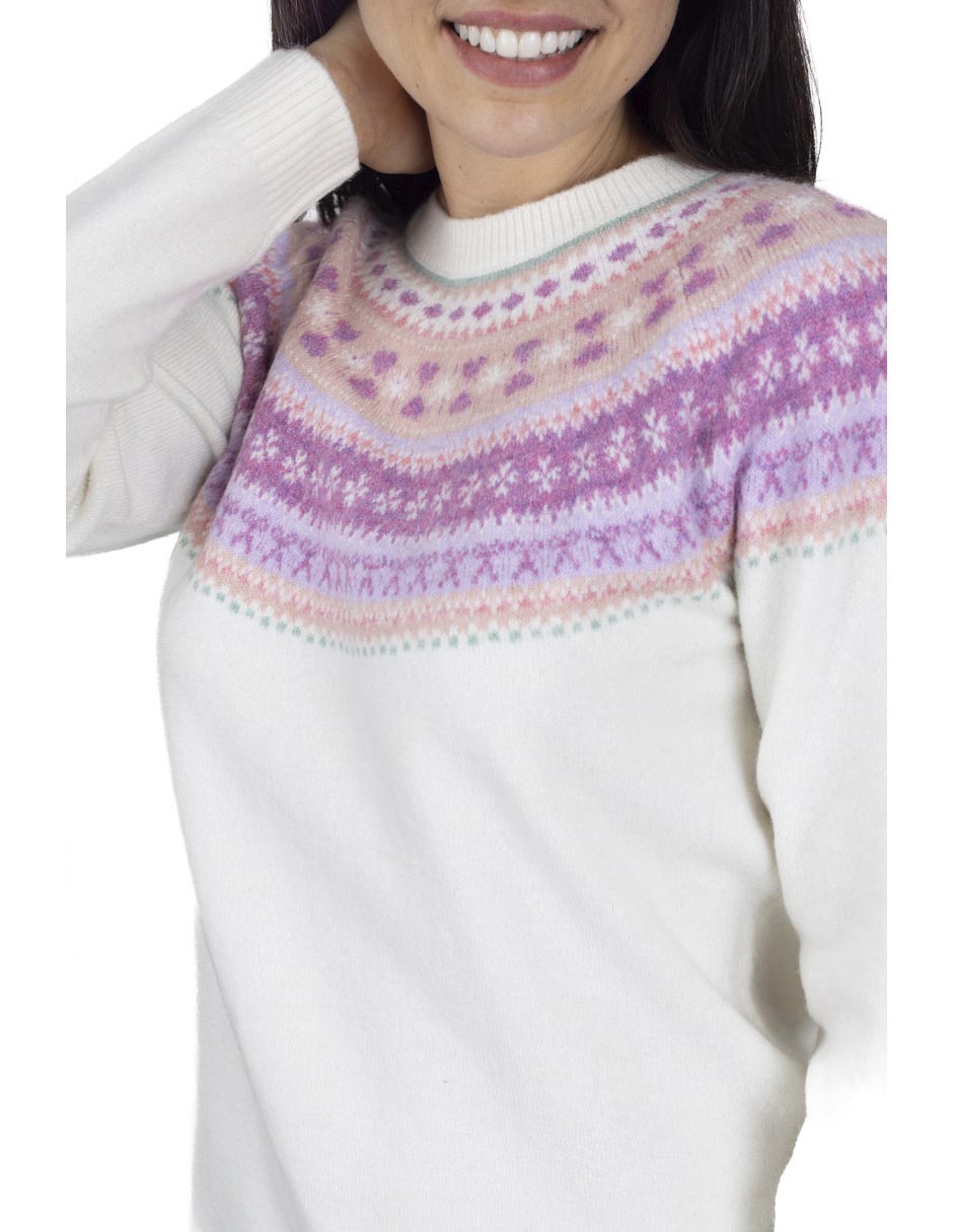 Suéter cuello redondo para mujer 3
