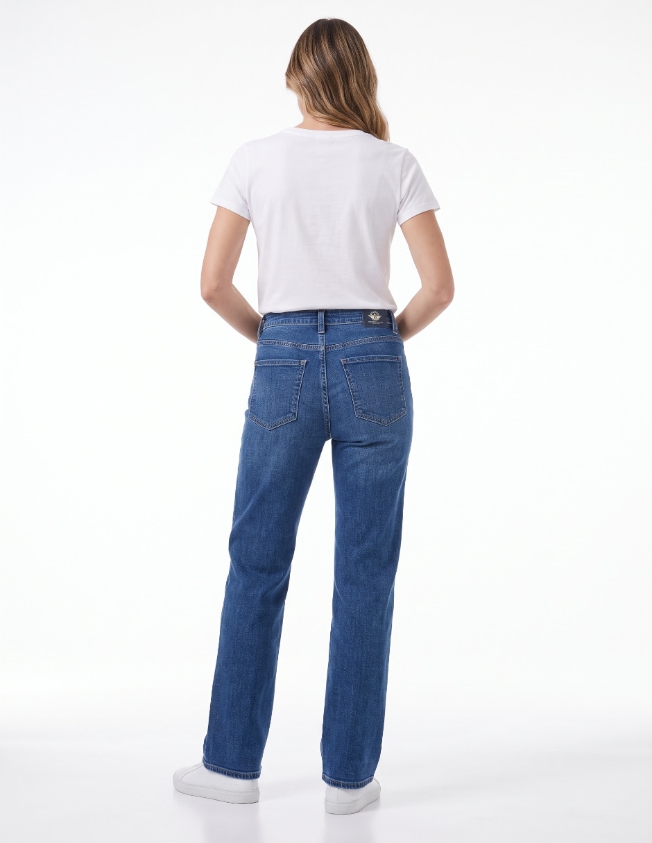 Jeans straight para mujer 2