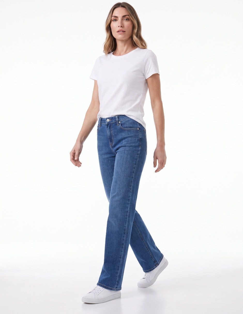 Jeans straight para mujer 3