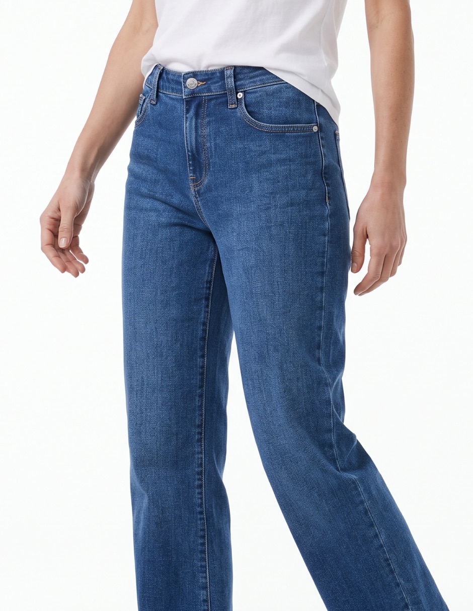 Jeans straight para mujer 4