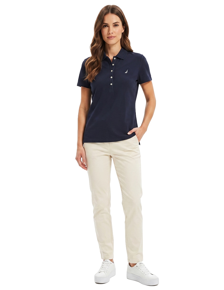 Playera manga corta cuello polo para mujer Playera manga corta cuello polo para mujer